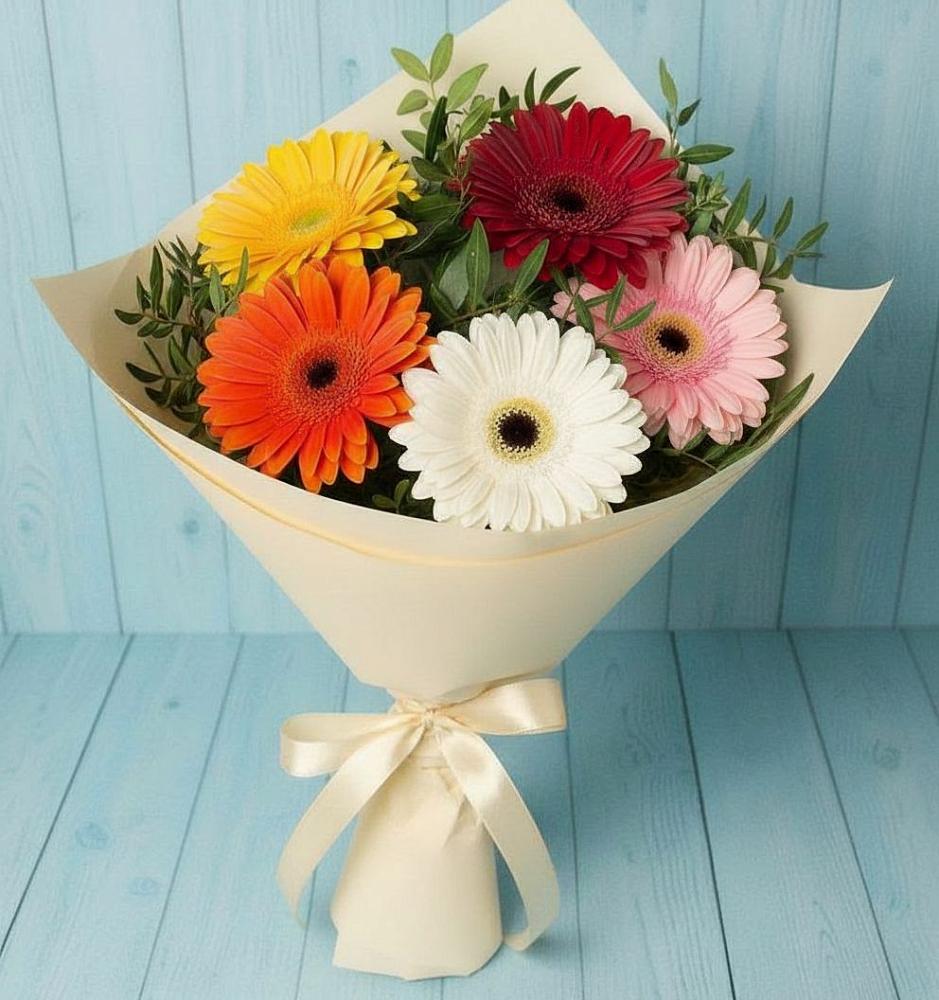 Букет цветов из: Герберы в Костромской