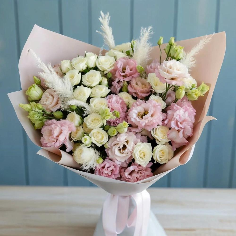 Букет цветов из: Альстромерии и Розы в Костромской