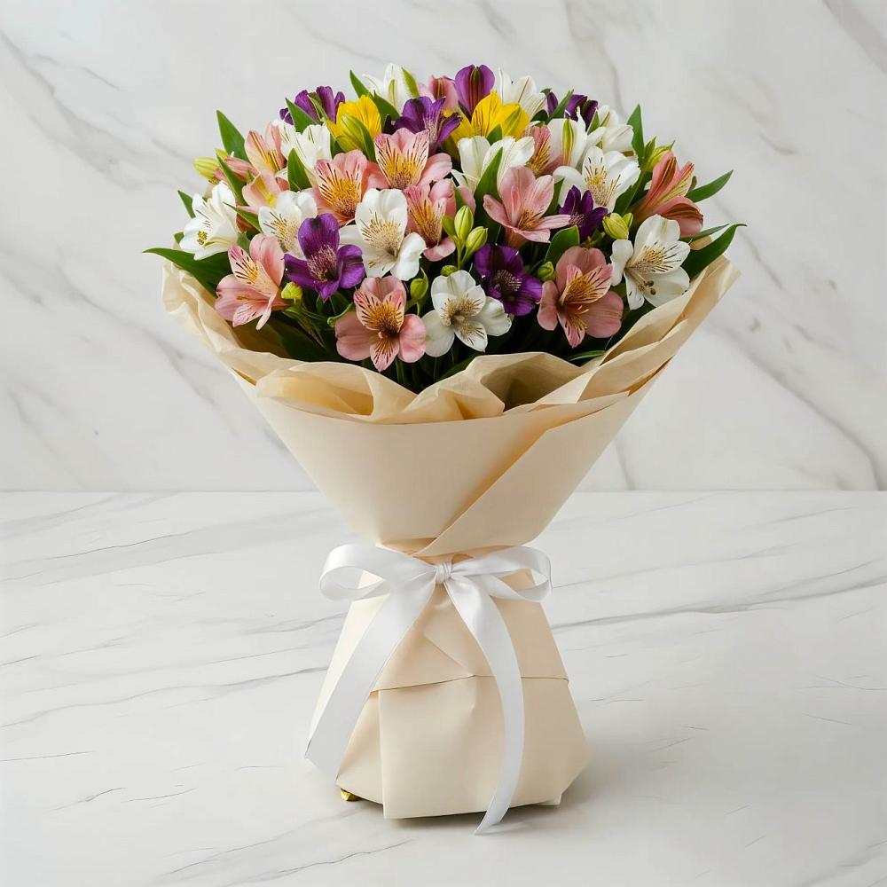 Букет цветов из: Альстромерии в Костромской