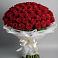 Букет 101 Красная роза Блэк Мэджик в Костромской