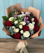 Букет цветов из:  Розы и Альстромерии #REPLACE_PRED# Костромской
