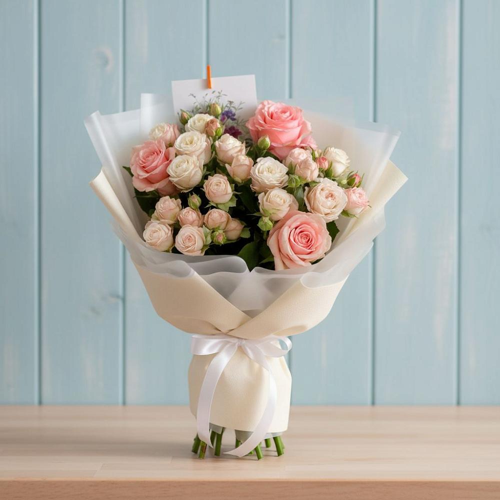 Букет цветов из: Розы в Костромской