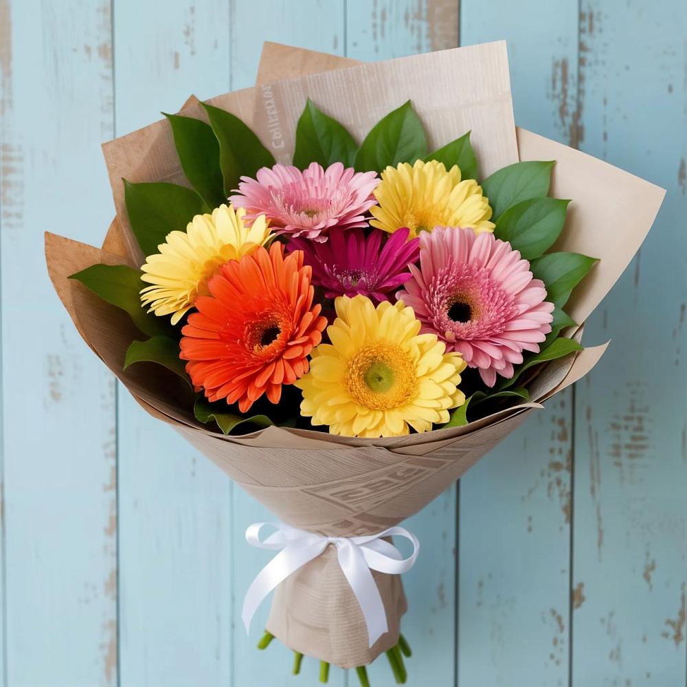 Букет цветов из: Герберы в Костромской