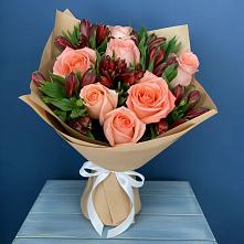 Букет цветов из:  Розы и Альстромерии #REPLACE_PRED# Костромской