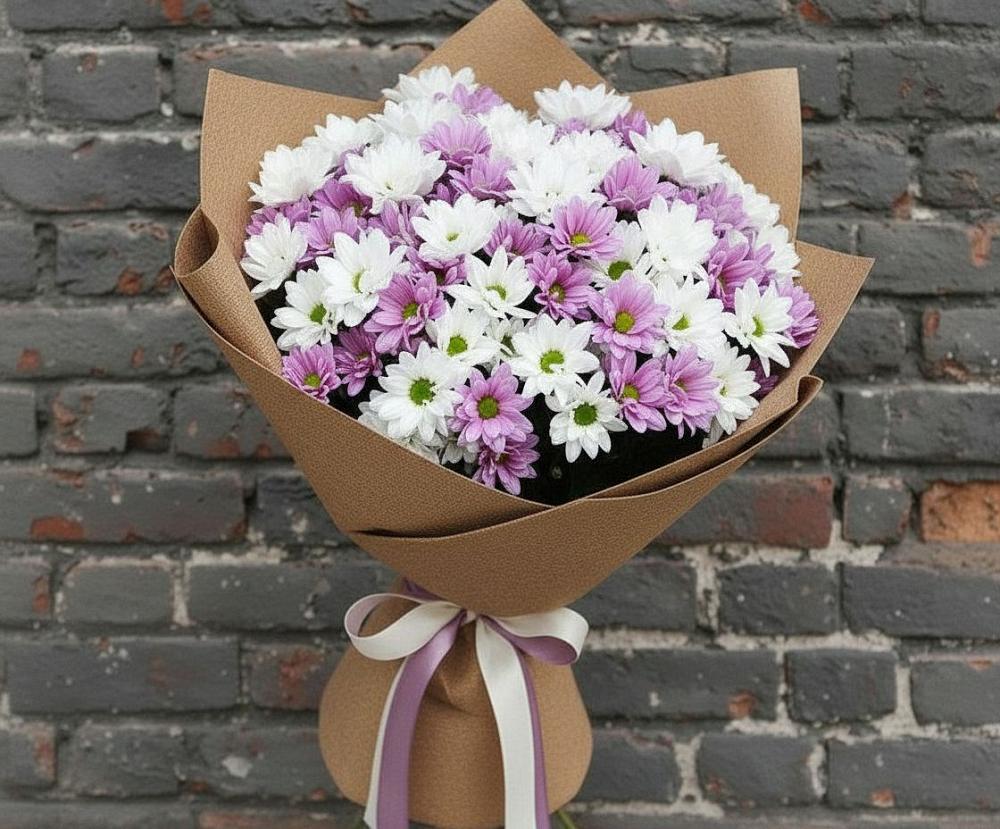 Букет цветов из: Хризантемы в Костромской