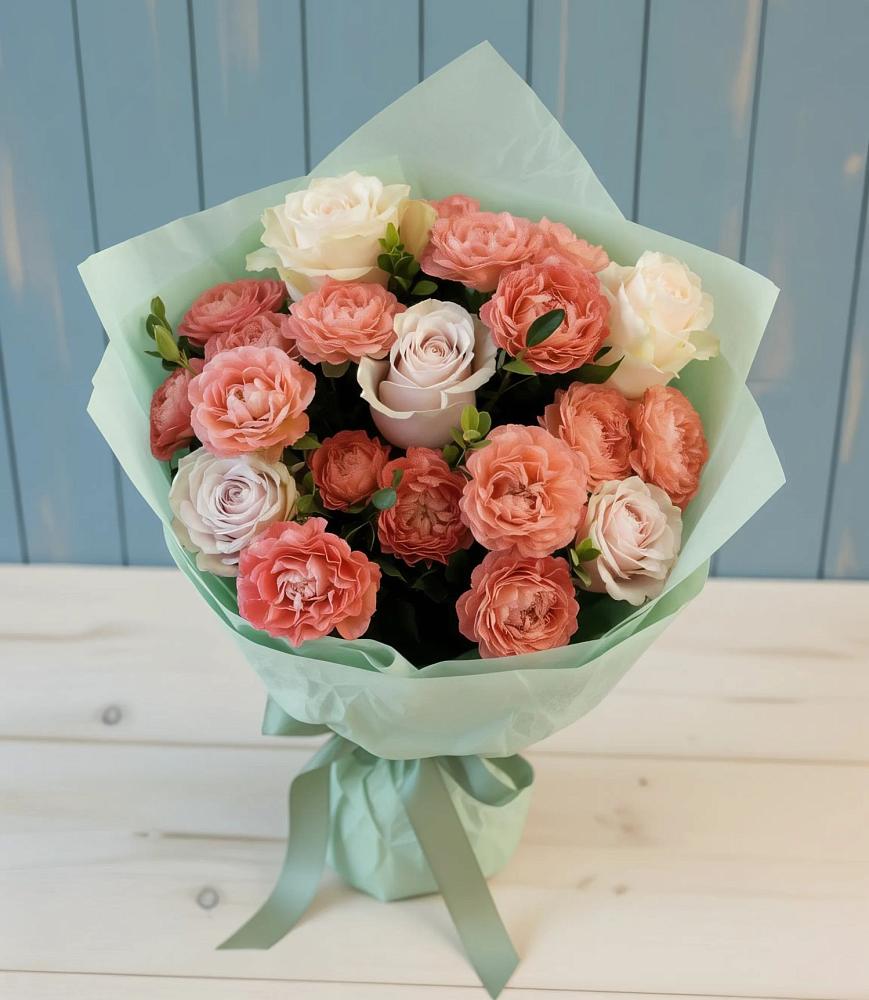 Букет цветов из: Розы в Костромской