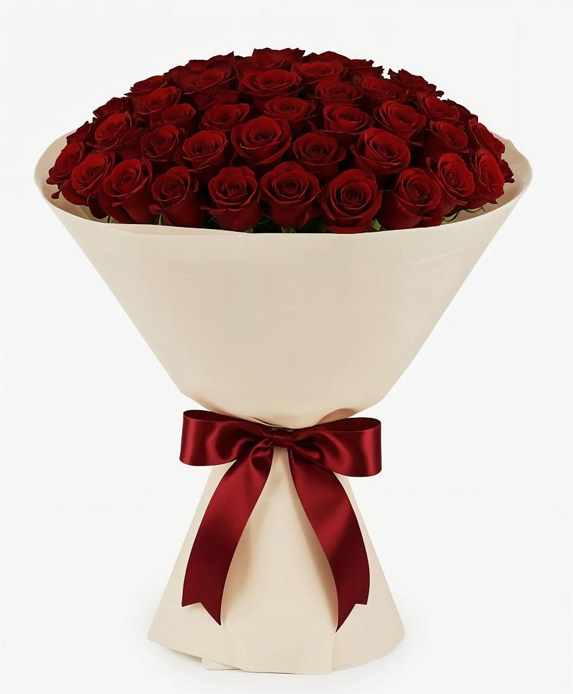 Букет 101 Бордовая роза Блэк Бакарра в Костромской