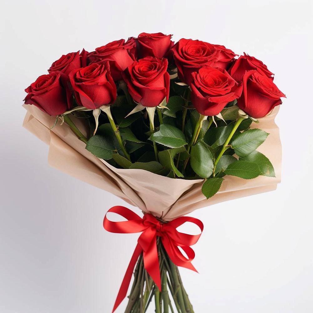 Букет 11 Красных роз Эдлесс Лав в Костромской