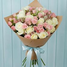 Букет цветов из:  Розы в Костромской