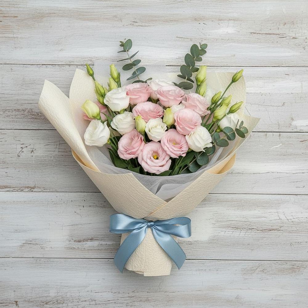 Букет цветов из: Лизиантусы в Костромской